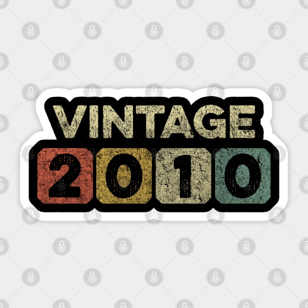 Vintage 2010 Sticker by mahmuq